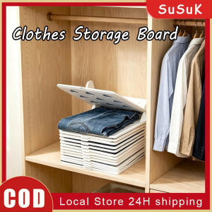 10PCS  Wardrobe Folding Cloth Storage Holders wardrobe storage Stackable T-Shirt Organizer Holders for Jeans Pants T-shirt