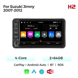 MEKEDE 7inch Android Car Radio 2+64GB For Suzuki Jimny 2007-2012 Wireless Carplay Multimedia Player FM RDS BT GPS Car Navigation