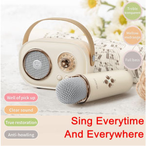 ♥ SFREE Shipping ♥ C20 plus Mini Karaoke Machine Portable Bluetooth Speaker Wireless Microphone 6 Modes for Kids Party Birthday Gifts Girls Boys