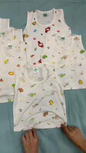 Combo 5 áo ba lỗ bé trai bé gái chất vải thun lạnh siêu mềm mại tháng mát họa tiết cực xinh  - áo ba lỗ mặc nhà cho trẻ em sơ sinh 5-15kg