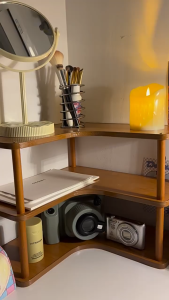 Corner desktop storage rack multi-layer storage rack kitchen household daily necessities storage rack desk corner storage rack