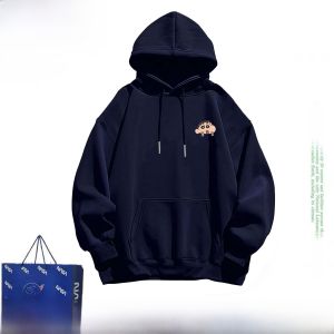 เสื้อฮู้ดผู้ชาย NASA ลายการ์ตูนสุดเก๋ ทรงหลวม แขนยาว ปกติ คอตตอนผสม ฤดูใบไม้ร่วง 2024 เสื้อฮู้ดผู้ชาย