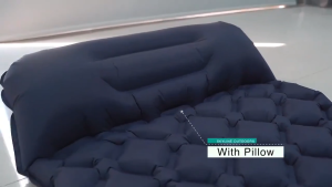 World Aifei Mall Outdoor Camping Inflatable Mattress Ultralight Air Mat with Built-in Pump Hiking Sleeping Pad Pillow