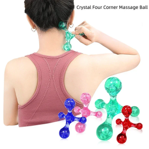 4-Ball Body Massager Manual Balance Ball Trigger Point Arm Back Relaxation Edema Elimination Multi Functional Acupoint Massager