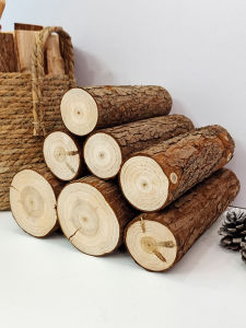 Creative Wood Log Small Pile Wall Decorative Firewood Living Room Background TV Wall Decor Pure Handmade Wooden Artifacts