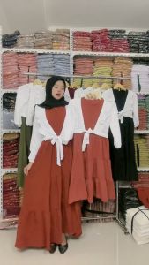 DRESS ANAK SORAYA SET CRINKLE M L XL XXL