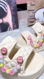 COMFORTSHOES COLLIN Sandal Selop Tebal Wedges Anak Perempuan Jibbitz Manik Korea B7839-1