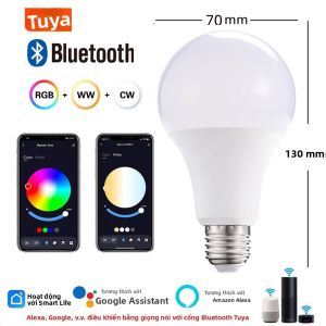 Tuya Wifi/Bluetooth RGB Bóng Đèn LED Thông Minh E27 Alexa Đèn Tương Thích 220V 110V Cho Google Trợ Lý Cuộc Sống Thông Minh