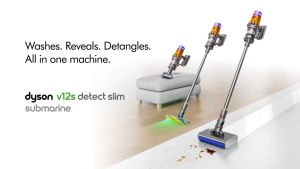 Dyson V12s Detect Slim Submarine™ Complete HEPA Wet & Dry Vacuum Cleaner | Powerful suction | Anti Tangle | Vakum Basah & Kering
