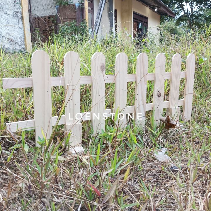 Pagar Taman Kayu Aesthetic 40x100cm Lazada Indonesia