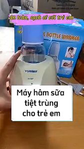 Máy hâm sữa Máy ủ nóng sữa đa năng tiệt trùng Yummy tặng kèm bình sữa - Duy trì nhiệt độ đều đặn và lâu dài