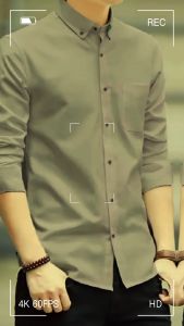 Kemeja Cowok Lengan Panjang Polos Hitam Slim Fit Baju Kerja Bisa COD Tersedia Big Size Terlaris