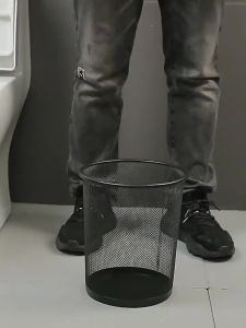 ถังขยะ แบบตะแกรงเหล็ก ✨ตะกร้าใส่ผ้า ถังขยะตาข่าย มี3ขนาด🗑️