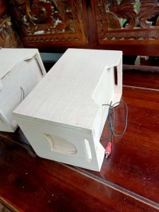 Box speaker line array 4 inch tebal triplek 9mm+tuwiter Audax AX65