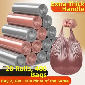 ZHANGJI | Reinforced Colored Disposable Drawstring Large Garbage Bags