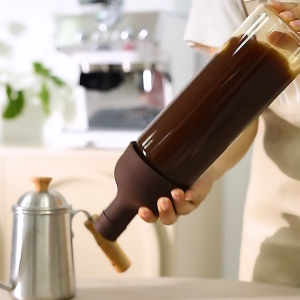 ALX MALAYSIA Cold Brew Coffee Glass Bottle 1L Coffee Infuser Maker Filter Fruit Tea Travel Brewer Leak-Proof Botol Penapis Kopi Sejuk 咖啡 過濾壶