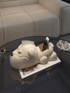Luxury Resin Toilet Paper Holder Dog Shaped Bathroom Living Room Bedroom Decorative Accessories Friend Gift Home Decoration