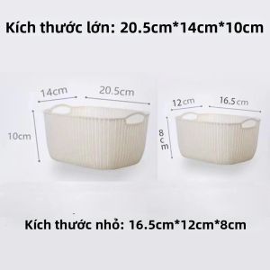 Giỏ Đựng Có Họa Tiết Giống Mây Tre