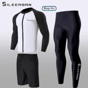 JINMIER | Plus Size Surfing Wetsuit Sun Protection Quick-Dry Suit Set