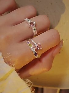 Bestella💗Cincin Ins Fashion Gaya Keren Cincin Terbuka Sederhana yang Dapat Disesuaikan