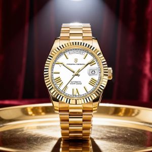 PAGANI DESIGN 2025 New Gold DD36 Luxury Automatic Watch Men Sapphire Glass Date Week Mechanical Wristwatch Men ST16 Movt Watch