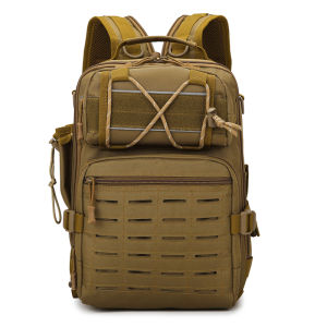 Tactical Climbing Backpack Men Travel Rucksack High-capacity Camping Bag Outdoor Hiking Reflective Fishing Bag Weekend Schoolbag