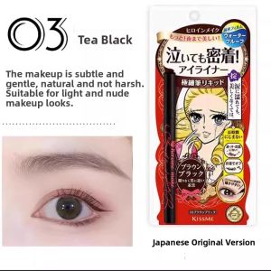 Kissme Waterproof Long-Lasting Ultra-Fine Eyeliner Pen Beginner-Friendly Beauty Enhancement Non-Smudging Eye Makeup Tool
