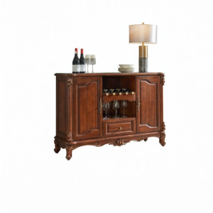 European Style Solid Wood Dining Room Cabinet