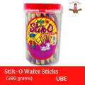 Stik-O Junior Wafer Stick (380g) Chocolate,Strawberry and Ube flavor. 