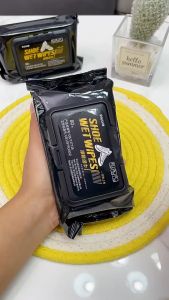 Set 10/20/30/40 ห่อแผ่นเช็ดรองเท้า Shoe Wet Wipes ไม่ต้องล้างน้ำ ไม่ทำลายพื้นผิวรองเท้า ห่อ 80 แผ่น พร้อมส่ง!!