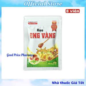Gói 8 Viên Kẹo Ong Vàng Thông Cổ Giảm Ho Viêm Họng Khan Tiếng