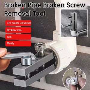 2 In 1 Faucet Water Pipe Triangle Valve Screw Extractor Broken Wire Water Pipe Bolt Remover Multipurpose House Tools