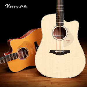 Rosen G21 Acoustic Guitar Single Cutaway for Beginners Men Women Adult Learning Wood Guitar Folk Music Instrument
