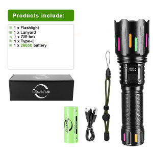 800000000LM Super Bright Flashlight Portable Rechargeable LED Lamp Zoom Tactical Lantern Waterproof Outdoor Lights For Fishing