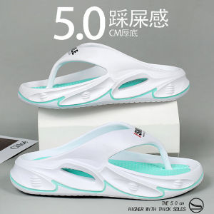 Summer Outdoor Mens Slippers Sports Beach Sandals Youth Trendy Brand Personalized Thong Slippers Comfortable EVA Material