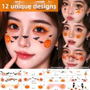 QIFUXING | Halloween Face Decor Stickers