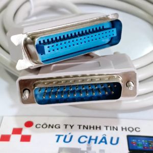 Cáp máy in Parallel (LPT) dài 3m / Chuẩn Com 25 Kim (DB25M) ra Parallel (LPT)