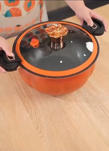 BINLU Best Seller NON-STICK MICRO PRESSURE COOKER | 10L Non-stick Micro Pressure Cooker with Secure Lock Spill-proof Stock Pot with Lid Silicone Seal Valve Pressure Pot for Cooking multi-functional soup pot with Handle Induction Cookware for All Stovetops