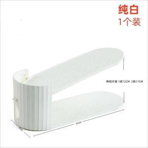 Adjustable Double Layer Shoe Rack Storage Organizer Modern Simplicity Design Bamboo Material Shoe Stand Shelf Partition