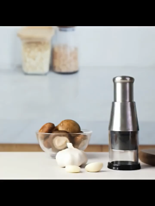 Penghancur makanan/penghancur bawang putih dapur/pencacah makanan stainless steel/tajam dan cepat/Parutan/pemotong MS