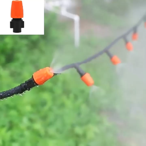 Automatic watering system with misting sprayer micro-nozzle sprayer for cooling dust suppression on construction sites and garden irrigation