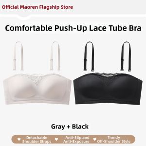 MiiOW | Strapless Plunging Invisible Lift Lightweight for Summer Slip-Resistant Bra
