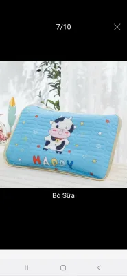 Gối Điều Hoà Hình Ngộ Nghĩnh Đáng Yêu Cho Bé - Mẫu 2 Lớp Kèm Vỏ Gối Kích Thước 30*50cm