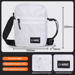 Li-Ning | Sports Outdoor Large Capacity Canvas Crossbody Bag
