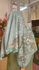 Baru Hijab Segiempat BURGEON SCARVES Kerudung Jilbab Segiempat Voal Premium 115 x 115