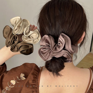 Elegant French Style Elastic Hair Ties Polyester Fiber High Elasticity Durability Ball Headscarf Hair Bands Fashion Accessories