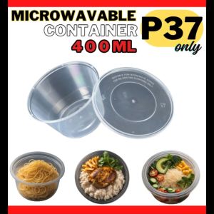 Moolah 10pcs 300ml ROUND MICROWAVABLE CONTAINER Plastic for Food Storage Recyclable Business