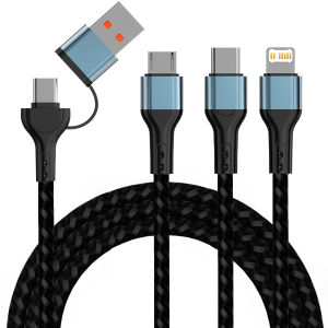 3 In1 Charging Cable Multi USB Port Multiple USB Charging Cord Type C Micro Charger Mobile Phone Wire For IPhone14 13 12 Samsung