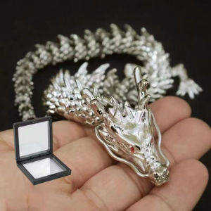 3D Dragon Statue Ornament Moveable Body Joints Ancient Copper Desktop Office ornament Brass Crafts Home Decoration Gifts