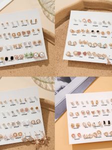 925 Silver Needle Pearl Embedded Diamond Ear Studs Womens Fashion Small Size New 2024 Trendy Design Sensation Earrings